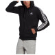 Adidas Ανδρική ζακέτα Essentials Fleece 3-Stripes Full-Zip Hoodie Adidas Ανδρική ζακέτα Essentials Fleece 3-Stripes Full-Zip Hoodie